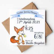 Load image into Gallery viewer, New baby Cards, Personalised cards
