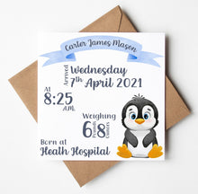 Load image into Gallery viewer, New Baby Card, Personalised Cards