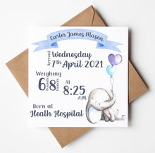 Load image into Gallery viewer, New Baby Cards, Personalised Cards
