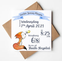 Load image into Gallery viewer, New baby Cards, Personalised cards