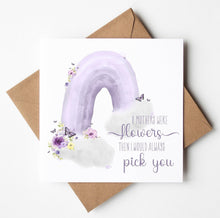 Load image into Gallery viewer, Personalised Mothers Day Card, Personalised Birthday Card
