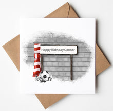 Load image into Gallery viewer, Printed Personalised Rugby Birthday Card, Fathers Day Card