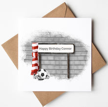 Load image into Gallery viewer, Printed Personalised Ice Hockey Birthday Card, Fathers Day Card