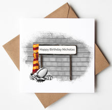 Load image into Gallery viewer, Printed Personalised Rugby Birthday Card, Fathers Day Card