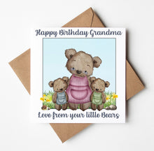 Load image into Gallery viewer, Grandma Birthday Card, Personalised Birthday Card