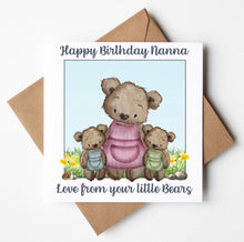 Load image into Gallery viewer, Nanna Birthday Card, Personalised Birthday Card