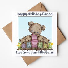 Load image into Gallery viewer, Nanna Birthday Card, Personalised Birthday Card