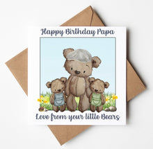 Load image into Gallery viewer, Papa Birthday Card, Personalised Birthday Card