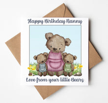 Load image into Gallery viewer, Nanny Birthday Card, Personalised Birthday Card
