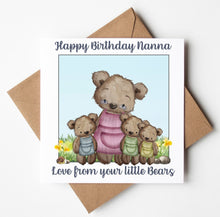 Load image into Gallery viewer, Nanna Birthday Card, Personalised Birthday Card