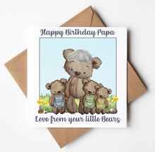 Load image into Gallery viewer, Papa Birthday Card, Personalised Birthday Card