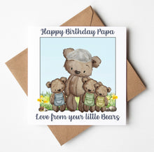 Load image into Gallery viewer, Papa Birthday Card, Personalised Birthday Card