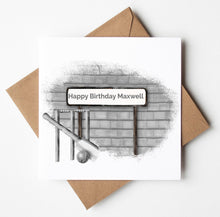 Load image into Gallery viewer, Printed Personalised Bowls Birthday Card