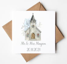 Load image into Gallery viewer, Personalised Wedding Card, printed personalised card