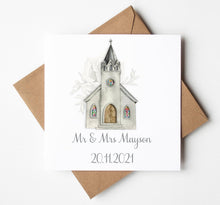 Load image into Gallery viewer, Personalised Wedding Card, printed personalised card