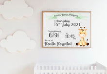 Load image into Gallery viewer, Personalised Nursery Print