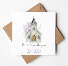 Load image into Gallery viewer, Personalised Wedding Card, printed personalised card