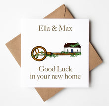 Load image into Gallery viewer, Printed Personalised Card, New Home Card