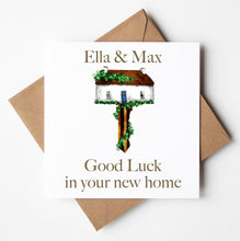 Load image into Gallery viewer, Printed Personalised Card, New Home Card