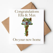 Load image into Gallery viewer, Printed Personalised Card, Hew Home Card