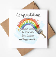 Load image into Gallery viewer, New Home Card, Personalised new home card