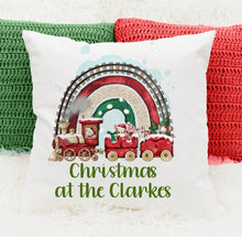 Load image into Gallery viewer, Personalised Christmas Cushion, Personalised Christmas Decor, Christmas Decorations Cushions