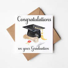 Load image into Gallery viewer, Personalised Graduation card, Congratulations you passed your exams card