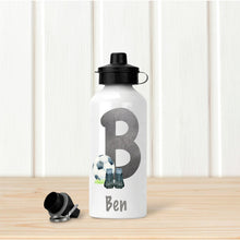 Load image into Gallery viewer, Personalised Water Bottle, Stainless Steel Water Bottle, Football Player Water Bottle