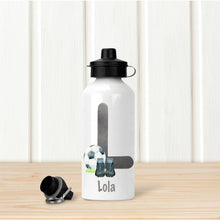 Load image into Gallery viewer, Personalised Water Bottle, Stainless Steel Water Bottle, Football Player Water Bottle