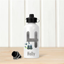 Load image into Gallery viewer, Personalised Water Bottle, Stainless Steel Water Bottle, Football Player Water Bottle