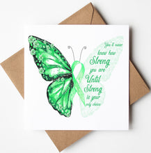 Load image into Gallery viewer, Personalised Butterfly Encouragement Card, Thinking of You
