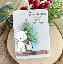 Load image into Gallery viewer, Personalised Christmas Money Holder with Name, Festive Animal and Gnome Designs
