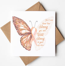 Load image into Gallery viewer, Personalised Butterfly Encouragement Card, Thinking of You
