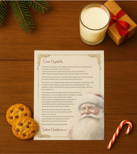 Load image into Gallery viewer, Personalised Nice List Letter from Santa or Father Christmas, A4, Wax-Sealed Envelope
