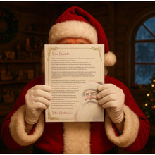 Load image into Gallery viewer, Personalised Nice List Letter from Santa or Father Christmas, A4, Wax-Sealed Envelope
