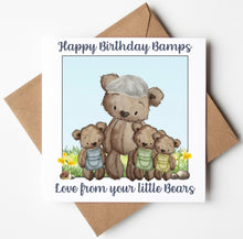 Load image into Gallery viewer, Bamps Birthday Card,  Personalised Birthday Card
