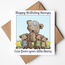 Load image into Gallery viewer, Bamps Birthday Card,  Personalised Birthday Card
