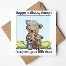 Load image into Gallery viewer, Bamps Birthday Card,  Personalised Birthday Card
