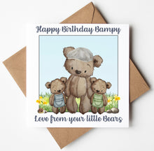 Load image into Gallery viewer, Bampy Birthday Card,  Personalised Birthday Card
