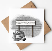 Load image into Gallery viewer, Printed Personalised Ice Hockey Birthday Card, Fathers Day Card
