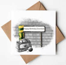 Load image into Gallery viewer, Printed Personalised Ice Hockey Birthday Card, Fathers Day Card
