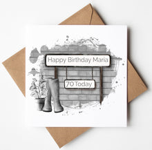 Load image into Gallery viewer, Printed Personalised Rugby Birthday Card
