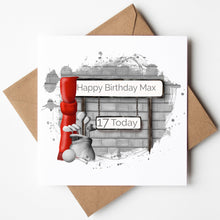 Load image into Gallery viewer, Printed Personalised Hockey Birthday Card
