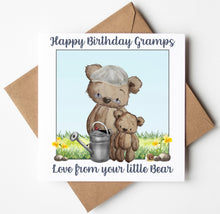 Load image into Gallery viewer, Gramps Birthday Card,  Personalised Birthday Card
