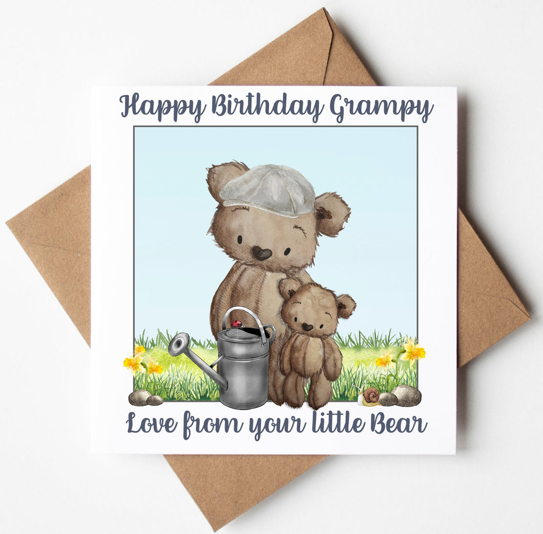 Grampy Birthday Card,  Personalised Birthday Card