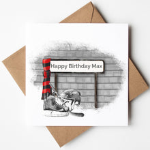 Load image into Gallery viewer, Printed Personalised Football/Soccer Birthday Card
