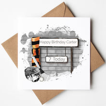 Load image into Gallery viewer, Printed Personalised Rugby Birthday Card
