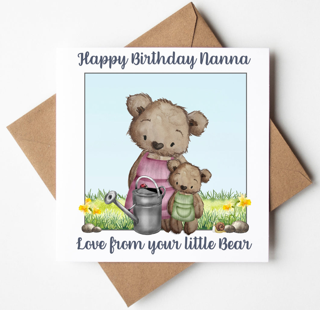 Nanna Birthday Card,  Personalised Birthday Card