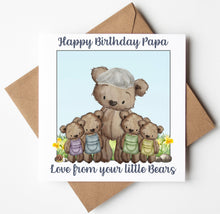 Load image into Gallery viewer, Papa Birthday Card,  Personalised Birthday Card
