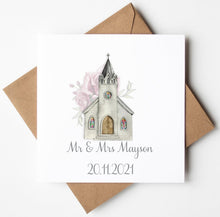 Load image into Gallery viewer, Personalised Wedding Card, printed personalised card
